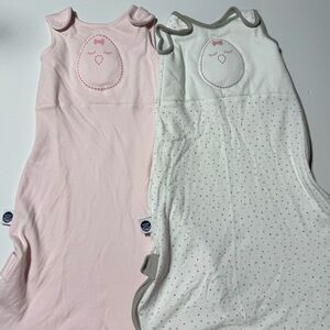 Nested Bean Pink & White Zen Sacks Classic (size Small)